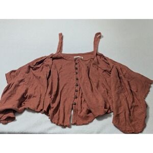 We the Free People Oversized Flowy Dream Weaver Tank Top Size Large L fairy Soft